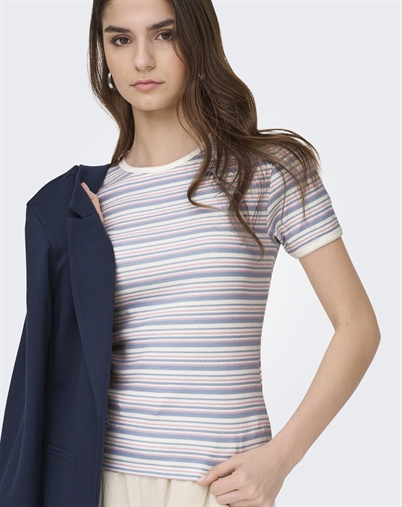 JDY - JDYLada T-shirt - Cashmere Blue/Mix
